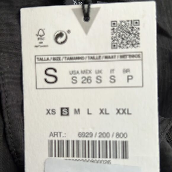 ZARA | Black | MINI DRESS WITH VENT - Picture 9 of 9